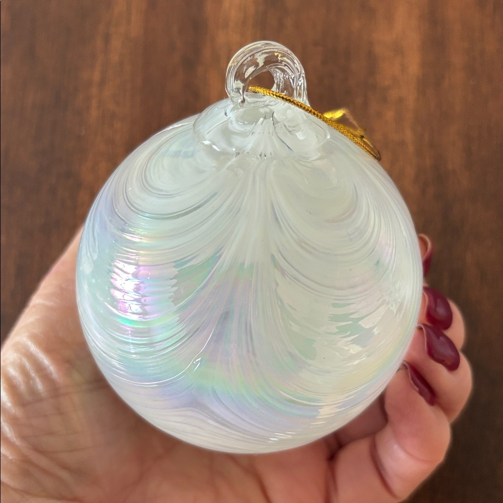 ORNAMENT new blown glass - iridescent - Picture 2 of 2